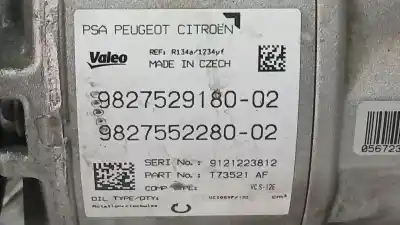 Second-hand car spare part air conditioning compressor for citroen c5 aircross (a_) 1.2 puretech 130 (arhnsj) oem iam references 9827529180 t73521af valeo 9827552280