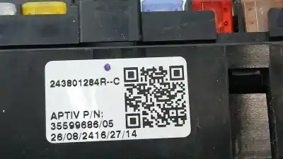 Second-hand car spare part fuse box unit for renault captur ii evolution oem iam references 243801284r 35599686 