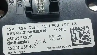 Second-hand car spare part light control unit for renault clio v zen oem iam references 260556623r a2c90665803 