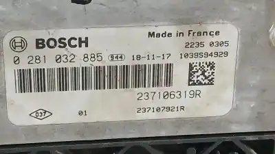 Автозапчастина б/у ебу контролер двигуна для renault kangoo express (fw0/1_) 1.5 dci 75 (fw07, fw10, fw04) посилання на oem iam 237106319r 0281032885 