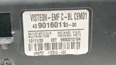 Автозапчастина б/у багатофункційний дисплей для peugeot rifter 1.5 bluehdi 100 посилання на oem iam 439016011300 ns93212104 