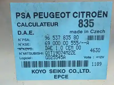 Second-hand car spare part steering control unit for citroen c2 (jm_) 1.1 oem iam references 9653783580 6900000555a 