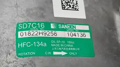 Second-hand car spare part air conditioning compressor for dr dr 6 1.5 lgp oem iam references 301000131aa sd7c16 sanden 104136