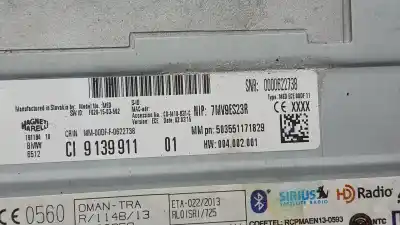 Peça sobressalente para automóvel em segunda mão sistema de áudio / rádio cd por bmw 2 active tourer (f45) 218 i referências oem iam 9139911 503551171829  Peça sobressalente para automóvel em segunda mão sistema de áudio / rádio cd por bmw 2 active tourer (f45) 218 i referências oem iam 9139911 503551171829