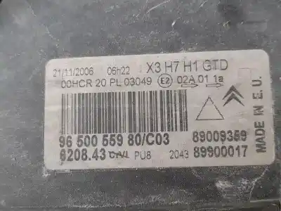 Автозапчастина б/у ліва фара для citroen c5 ii (rc_) 2.0 hdi (rcrhrh) посилання на oem iam 9650055980 620843 
