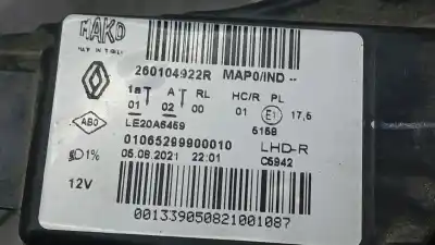 Автозапчастина б/у права фа для renault clio v (b7_) tce 90 (b7mt) посилання на oem iam 260104922r 01065299900010 