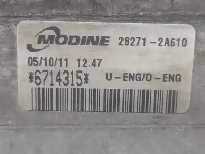 Peça sobressalente para automóvel em segunda mão intercooler por kia cee'd fastback (ed) 1.6 crdi 90 referências oem iam 282712a610  6714315