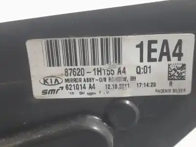 Peça sobressalente para automóvel em segunda mão espelho retrovisor direito por kia cee'd fastback (ed) 1.6 crdi 90 referências oem iam 876201h155  621014a4