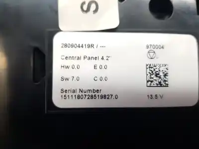 Автозапчастина б/у аудіо система / радіо cd для renault megane iv fastback (b9a/m/n_) 1.5 dci 90 (b9a1) посилання на oem iam 280904419r  