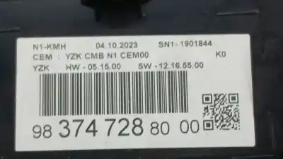 Peça sobressalente para automóvel em segunda mão QUADRANTE por OPEL VIVARO C FURGÓN (K0)  Referências OEM IAM 9837472880  