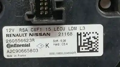 Second-hand car spare part light control unit for renault clio v experience oem iam references 260556623r a2c90665803 