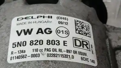 Автозапчасти б/у компрессор кондиционера воздуха за seat ibiza iv (6j5, 6p1) 1.6 tdi ссылки oem iam 5n0820803e 01140562 
