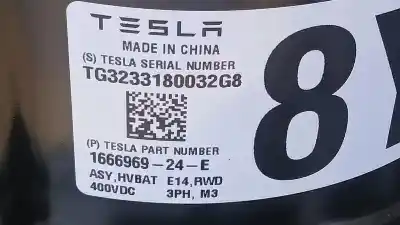 Second-hand car spare part battery for tesla model 3 (5yj3) ev oem iam references tg3233180032g8 166696924e 