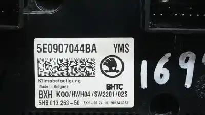 Автозапчастина б/у клімат-контроль для skoda octavia iii combi (5e5, 5e6) 1.5 tsi g-tec посилання на oem iam 5e0907044b 5hb013263 