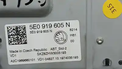 Peça sobressalente para automóvel em segunda mão módulo / sistema de navegação gps por skoda octavia iii combi (5e5, 5e6) 1.5 tsi g-tec referências oem iam 5e0919605n a2c1969660101 