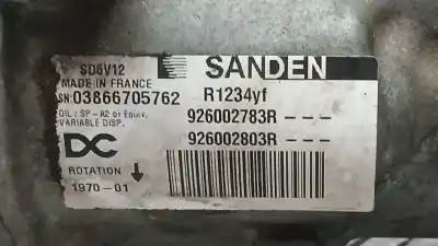 Автозапчасти б/у компрессор кондиционера воздуха за renault kangoo / grand kangoo ii (kw0/1_) 1.5 dci 75 (kw07, kw10, kw04) ссылки oem iam 926002783r sd6v12 sanden r1234yf