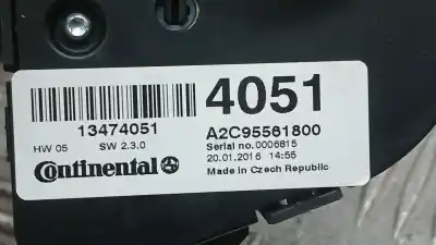 Pièce détachée automobile d'occasion commande de chauffage / climatisation pour opel mokka / mokka x (j13) 1.6 cdti (_76) références oem iam 13474051 a2c95561800 