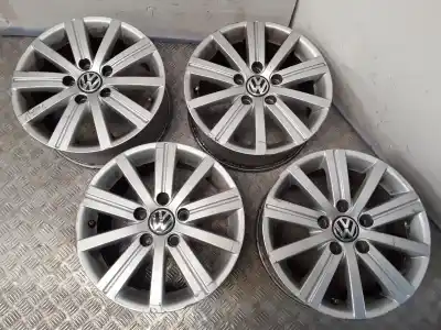 Peça sobressalente para automóvel em segunda mão JOGO DE JANTES por VOLKSWAGEN GOLF PLUS (521) Advance Referências OEM IAM 6.5X15 5 TORN ET50  