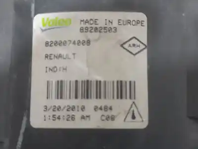 Tweedehands auto-onderdeel rechter mistlamp voor renault fluence (l3_) 1.5 dci (l30b) oem iam-referenties 8200074008  89202503