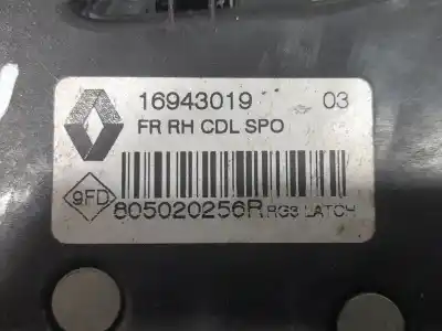 Автозапчастина б/у замок передній праві двері для renault megane iv fastback (b9a/m/n_) 1.2 tce 130 (b9mr) посилання на oem iam 805020256r  16942019