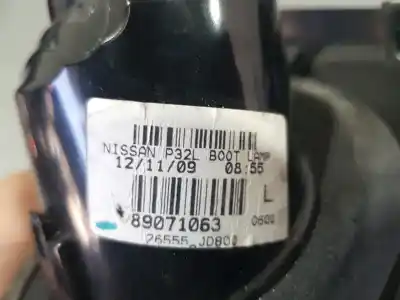 Автозапчастина б/у внутрішній лівий задній ліхар для nissan qashqai / qashqai +2 i (j10, nj10, jj10e) 2.0 dci посилання на oem iam 26555jd800  qasqhai+2