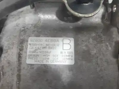 Автозапчасти б/у компрессор кондиционера воздуха за nissan qashqai ii suv (j11, j11_) 1.2 dig-t ссылки oem iam 4471806892  926004be0a