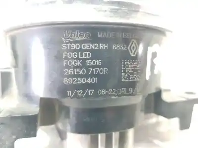 Автозапчасти б/у правая противотуманная фара за renault captur i (j5_, h5_) 1.2 tce 120 ссылки oem iam 261507170r 89250401  Автозапчасти б/у правая противотуманная фара за renault captur i (j5_, h5_) 1.2 tce 120 ссылки oem iam 261507170r 89250401