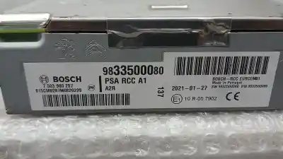 Second-hand car spare part audio system / radio cd for opel corsa f elegance oem iam references 9833500080 7503900287 