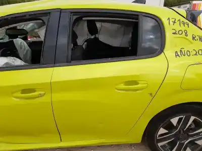 Second-hand car spare part rear left door for peugeot 208 ii (ub_, up_, uw_, uj_) 1.2 puretech 100 oem iam references 9827577980