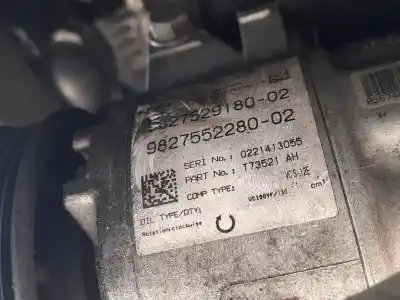 Автозапчасти б/у компрессор кондиционера воздуха за CITROEN C5 AIRCROSS (A_) 1.2 PURETECH 130 (ARHNSJ) ссылки OEM IAM 9827529180  