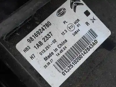 Автозапчастина б/у права фа для citroen c5 aircross (a_) 1.2 puretech 130 (arhnsj) посилання на oem iam 9816924780  