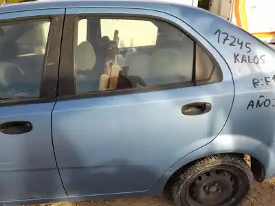 Second-hand car spare part rear left door for daewoo kalos (klas) 1.4 oem iam references 96585401