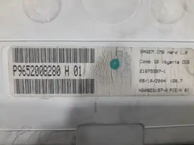 Peça sobressalente para automóvel em segunda mão quadrante por citroen c2 (jm_) 1.4 referências oem iam p9652008280  216672523