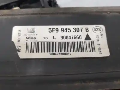 Автозапчастина б/у внутрішній лівий задній ліхар для seat leon st (5f8) 2.0 tdi посилання на oem iam 5f9945307b  led 90047660 valeo
