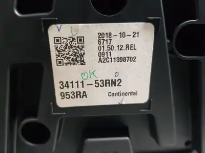 İkinci el araba yedek parçası enstrüman paneli için suzuki swift v (az) 1.0 shvs (a2l310) oem iam referansları 3411153rn2 a2c11398702 