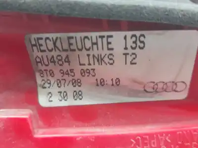 Second-hand car spare part interior left tailgate light for audi a5 (8t3) 2.7 tdi oem iam references 8t0945093  