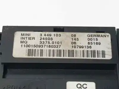 Автозапчастина б/у тримач картки / зчитувач ключа для mini mini (r56) one посилання на oem iam 3449103  