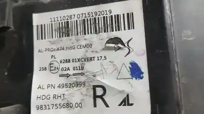 Автозапчастина б/у права фа для ds 7 crossback la premiere посилання на oem iam 9831755680  