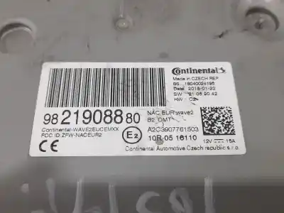 Peça sobressalente para automóvel em segunda mão sistema de áudio / rádio cd por citroen c3 aircross ii (2r_, 2c_) 1.6 bluehdi 100 (2cbhyb) referências oem iam 9821908880