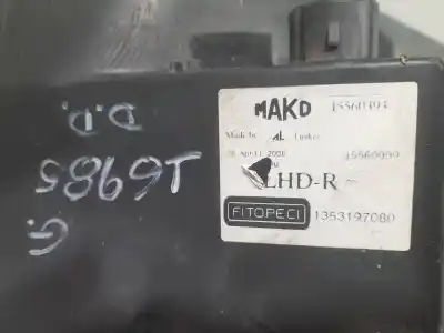 Second-hand car spare part right headlight for citroen nemo monospace 1.4 hdi oem iam references 1353205080  