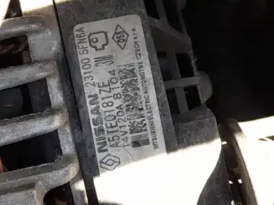 Second-hand car spare part ALTERNATOR for NISSAN MICRA V (K14)  OEM IAM references 231005FN6A A5TE0181ZE 