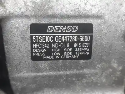 Second-hand car spare part air conditioning compressor for toyota auris (_e18_) 1.4 d-4d (nde180_) oem iam references 4472806600  5tse10c