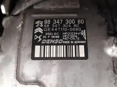 Автозапчасти б/у компрессор кондиционера воздуха за peugeot 208 ii (ub_, up_, uw_, uj_) 1.5 bluehdi 100 ссылки oem iam 9834730080