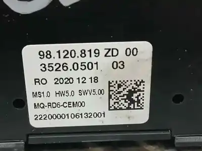 Автозапчасти б/у переключатель управления радио за citroen jumpy furgon control m ссылки oem iam 98120819zd  35260501