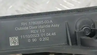 Second-hand car spare part exterior right rear door handle for tesla model 3 (5yj3) ev oem iam references 1780885  
