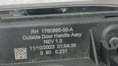 Second-hand car spare part exterior right front door handle for tesla model 3 (5yj3) ev oem iam references 1780885  