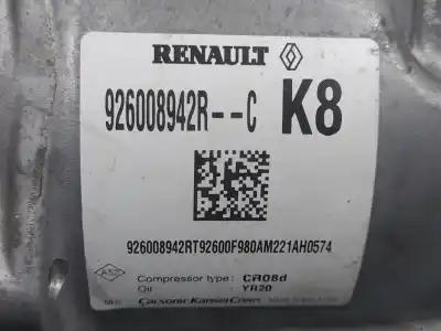 Peça sobressalente para automóvel em segunda mão compressor de ar condicionado a/a a/c por dacia lodgy (js_) 1.5 blue dci 115 (jsjt) referências oem iam 926008942r  
