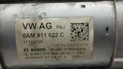 Second-hand car spare part starter motor for skoda octavia iii combi (5e5, 5e6) 1.5 tsi g-tec oem iam references 0am911022c 0001179608 