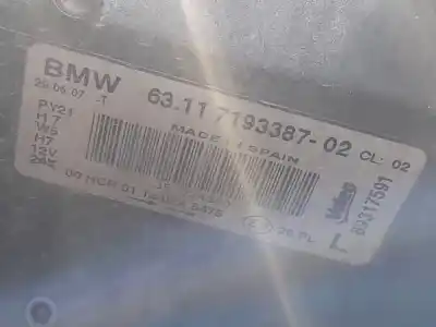 Second-hand car spare part left headlight for bmw 1 (e81) 118 d oem iam references 63117193387  