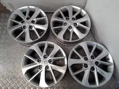 Peça sobressalente para automóvel em segunda mão jogo de jantes por toyota auris (_e18_) 1.4 d-4d (nde180_) referências oem iam 6.5x16 5 torn et45